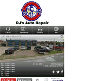Tablet Screenshot of djsautocareinc.com